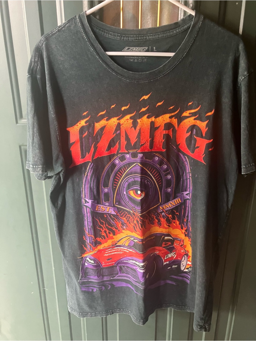 Black Graphic Short Sleeve Tee -